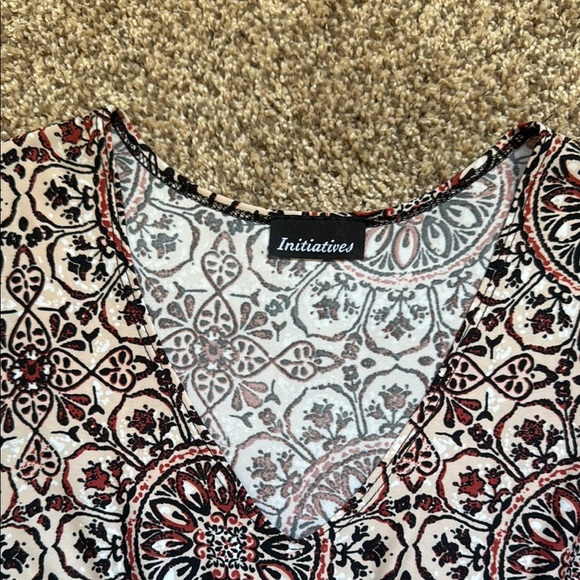 Initiatives Sundress Brownish red Brick red design Sleeveless Scoop Neck Maxi - Picture 2 of 11